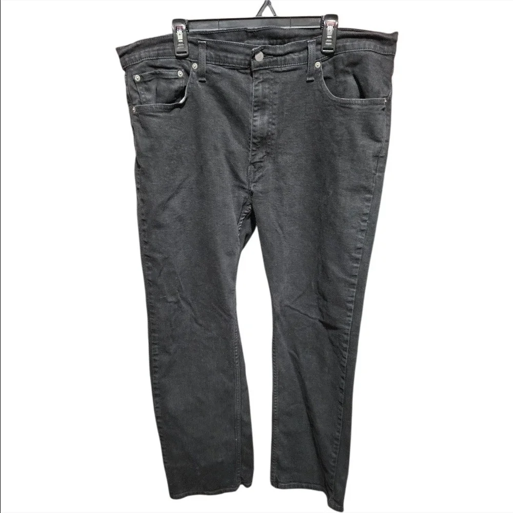 Levis 559 Relaxed Straight Jeans Mens 40x30 Actual 39x28 Black Denim Pants Retro